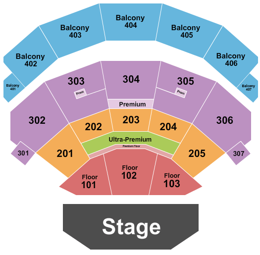 Dolby Live Sammy Hagar Seating Chart